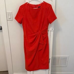 Maggy London Vibrant Red Midi Dress